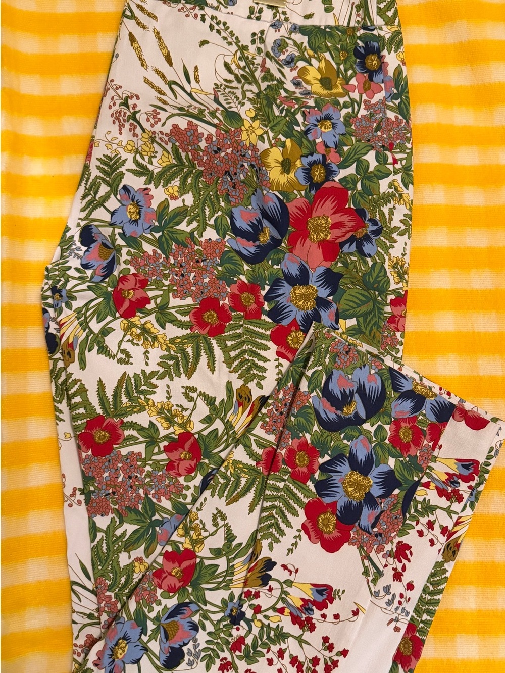 Joseph Ribkoff Floral Print Ankle Pants - Size 14